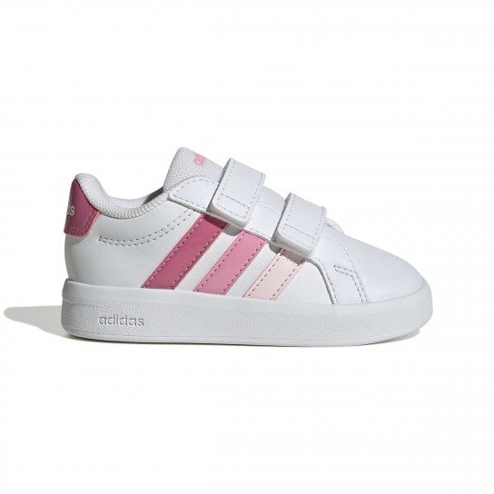 Adidas Grand Court 3.0 CF I - Branco/Rosa